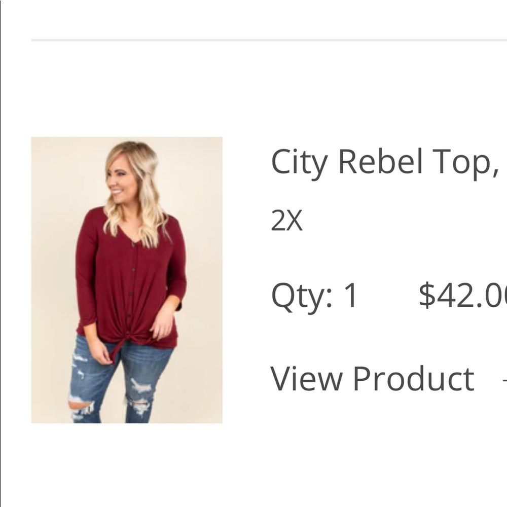 Wine Colored Chic Soul Top